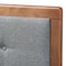 Baxton Studio Sarine Dark Grey Walnut Finished Wood King Size Headboard 156-9433 - alternate 2